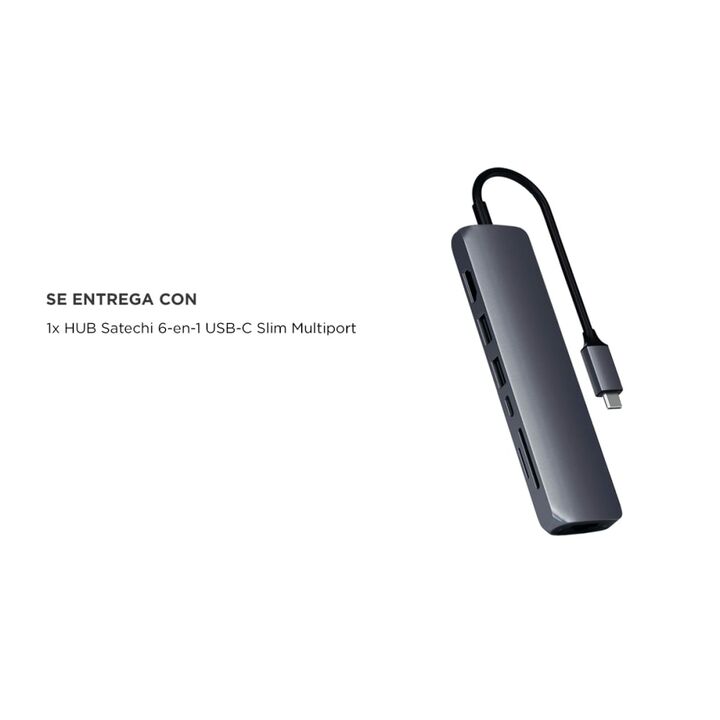 Hub Satechi 6-in-1 USB-C Slim Multiport Adapter - Vista 7