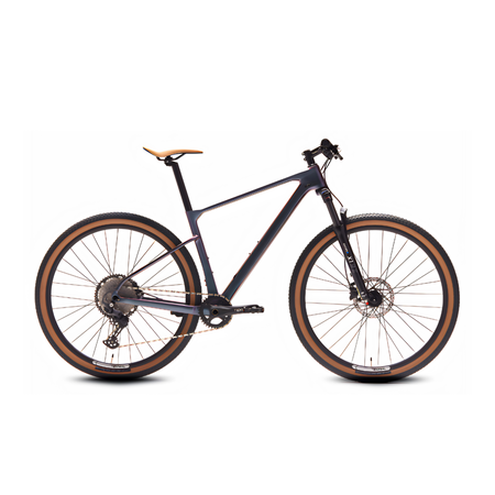 Bicicleta MTB Teknial Carbono Quagga 290 Talle M R29 12V Shimano Deore Negro Disco Hidr.  