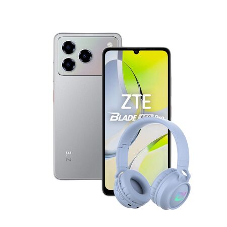 Combo ZTE A56 Pro 4+128GB Grey + Auriculares Vincha Bluetooth Dekkin