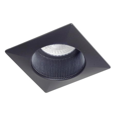 Spot Cuadrado Antideslumbre Embu 16 Apto Dicro Led Moderno Negro