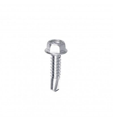 Tornillo cabeza hexagonal punta mecha de 14x1 1/2" x 200 unidades Rerar