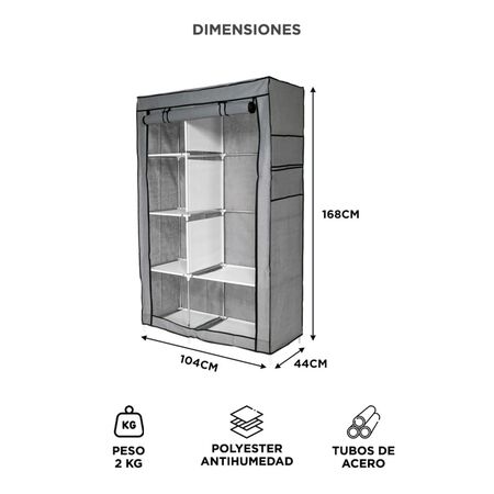 Closet Organizador Gadnic Armable Portátil Ropero Zapatos