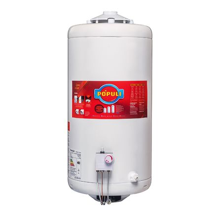 Termotanque A Gas Populi 70 Litros - Gas Natural - C.Superior