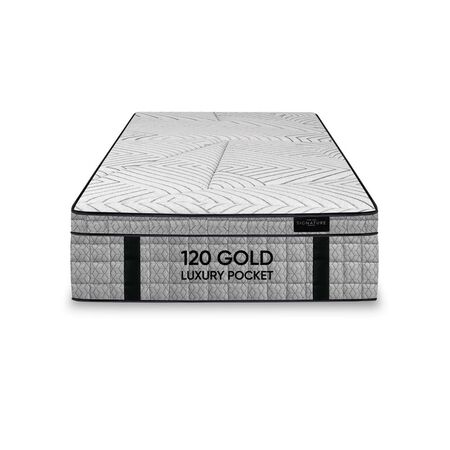 Colchon King Koil 120 Luxury Pocket 1 Plaza 80x190 de Resortes Pocket + Pillow de Espuma