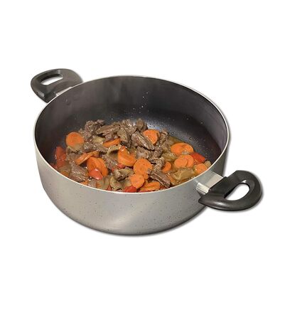 Cacerola Antiadherente Gris Granito 26 Cm