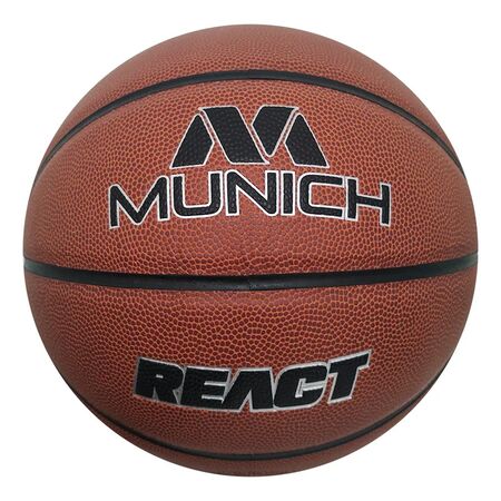 Pelota De Basquet Munich React N 7 Competencia Profesional Naranja 7