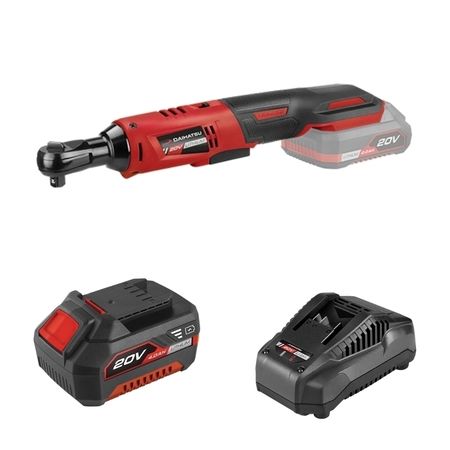 Llave Crique Inalambrica 20v Daihatsu Bateria 4.0ah Cargador Frecuencia 50 Hz