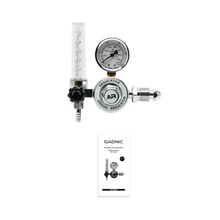 Válvula de Control con Caudalímetro Gadnic Reguladora Para Atal y Argón