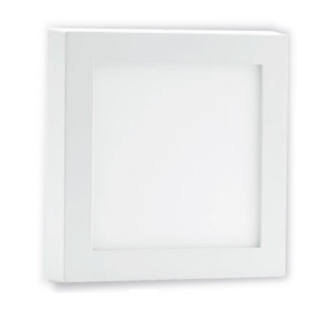 Panel Plafon Foco 6w Para Aplicar Cuadrado X 10 U 3000k Luz Cálida