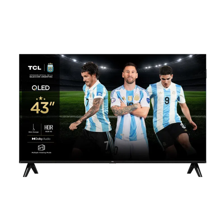 Tv Tcl 4,3 Polegadas Smart TV TCL 43 Pulgadas Smart QLED Full HD Google TV HDR10