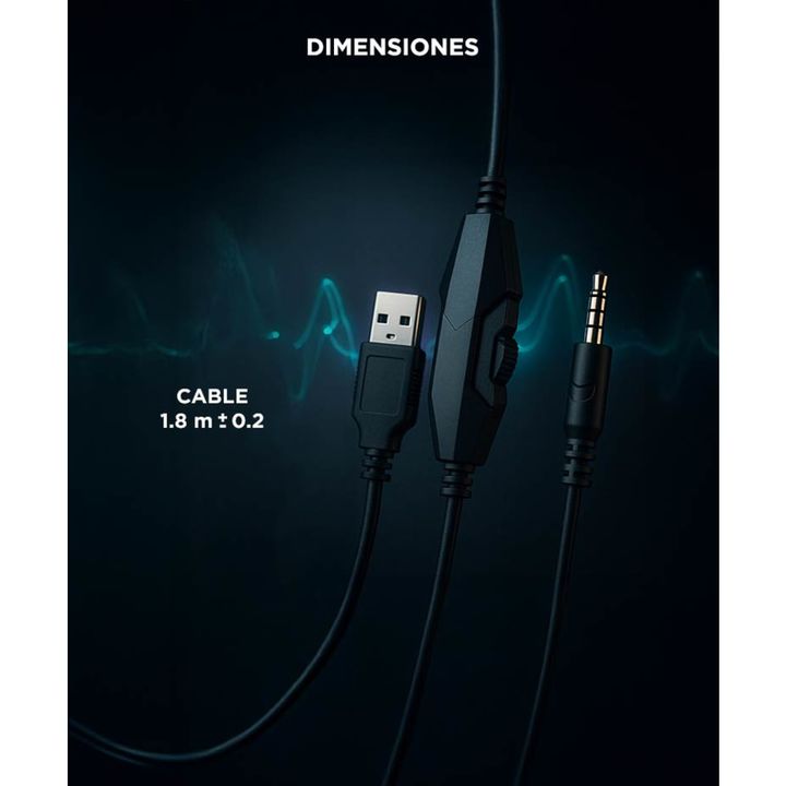 Auricular Gamer Gadnic A3000 RGB Compatible Pc Play Consolas - Vista 5