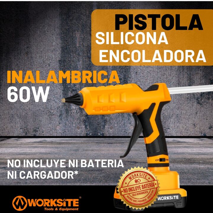 Pistola Engrasadora Worksite Inalambrica A Bateria 10000 Psi - Vista 2