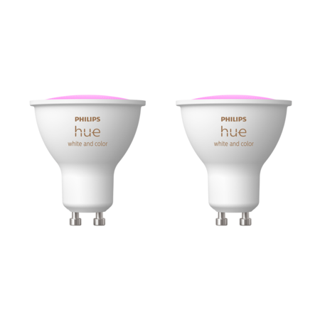 Pack X2 Philips Hue Lampara Dicroica Gu10 4.2w Bluetooth Rgb