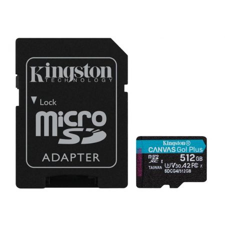 MicroSD KINGSTON 512 GB c|Adap Canvas GO! Plus Gen4