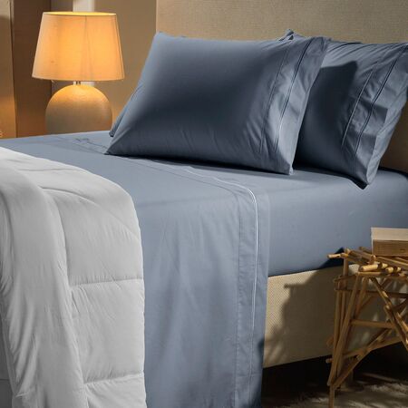 Sabanas Altenburg Suavidad 2 Plazas 1/2 180 Hilos Azul