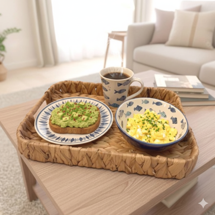 Set x3 Bandejas Fibra Natural Yute - Vista 5