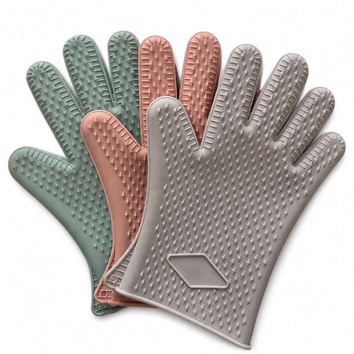 Manopla De Silicona Aislante Para Horno Beige - Vista 6