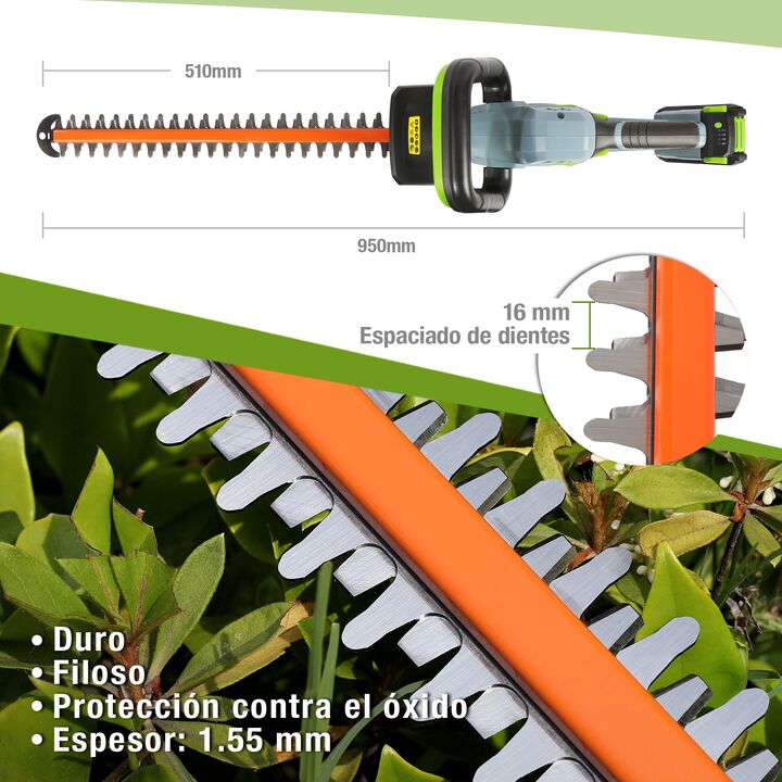 Combo Podadora Inalámbrica + Batería + Cargador WORKPRO - Vista 3