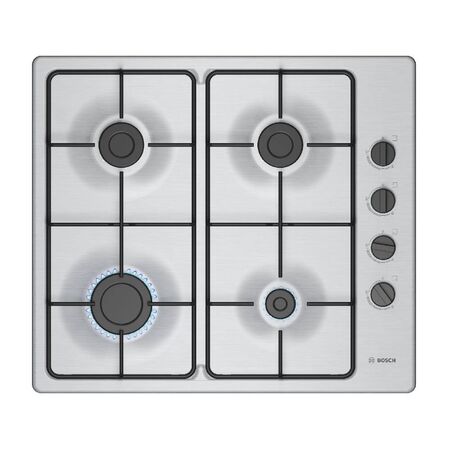 Anafe Gas 60 cm Acero Inoxidable 4 hornallas Bosch PBP6B5K80