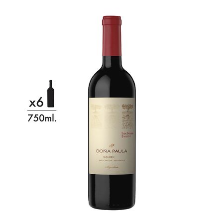 Vino Tinto Doña Paula Parcell Selection Los Indios Malbec Caja x 6