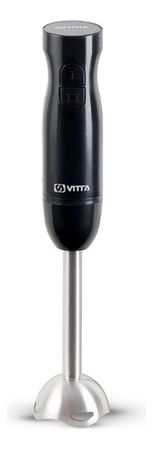 Minipimer Mixer Vitta 800w 2 Vel Acero Inoxidable Negra Negro