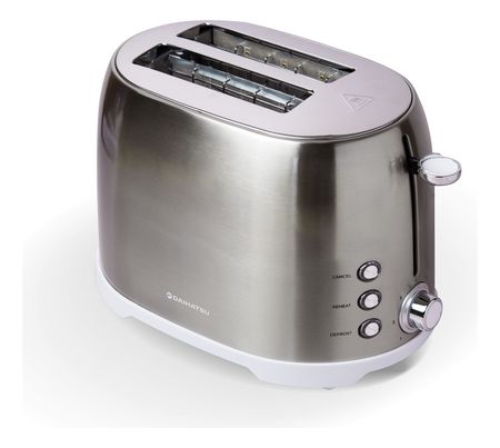 Tostadora Daihatsu 800w 2 Panes Acero Inoxidable TOS-DAIH-TA1729ACE