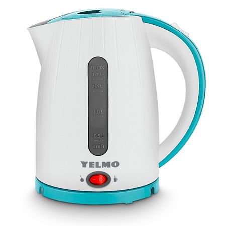 Pava Electrica Yelmo Pe-3902k 1.7l Mate Y Té Apagado Automático Selector Temperatura Blanco