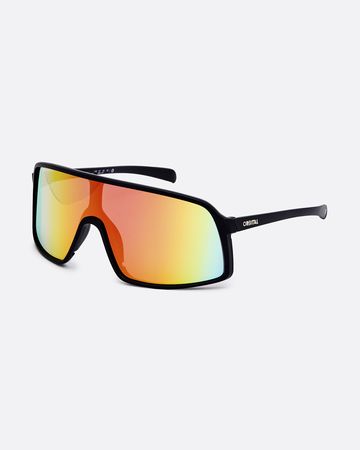 LENTES DE SOL ORBITAL ZERO-NEGRO MATE ROJO ESPEJADO