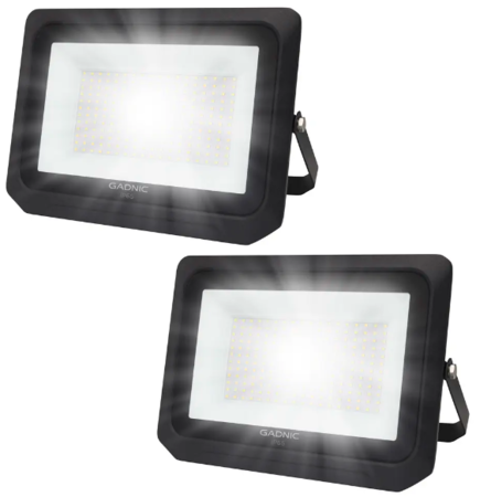 Kit x2 Reflector Led Blanco 200W Exteriores Alta Potencia 6500 K