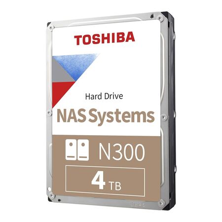 Disco duro interno Toshiba N300 4TB NAS 3.5" 7200RPM SATA HDWG740XZSTC