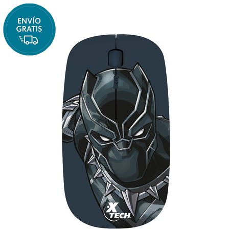 Mouse X-Tech Inalámbrico Edición Pantera Negra