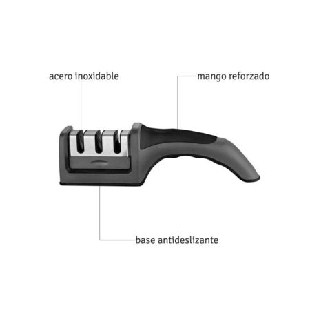 Afilador Cuchillo 3 En 1 Manual Pulido Filo Antideslizante