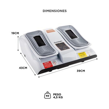 Masajeador Gadnic Jacarandá Relaja Piernas y Pies 3 Niveles 35w  110-240 V
