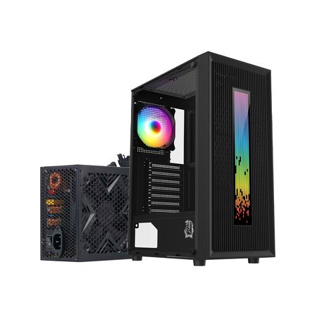 Gabinete Gamer Raptor Vortex con Fuente Raptor Volt 750W 80+ Bronze