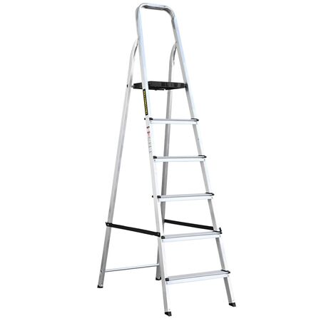 Escaleta Aluminio Crossmaster Domestica 6 Esc - 186Cm
