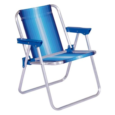 Sillon De Aluminio Infantil Rafia Fijo Mor 2121 Azul