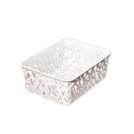 Canasto Organizador Contenedor Cesto Caja Plastico28X21X10