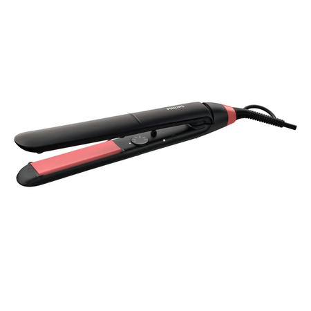 planchita de pelo philips straightcare essential thermoprotect bhs376 negra y rosa