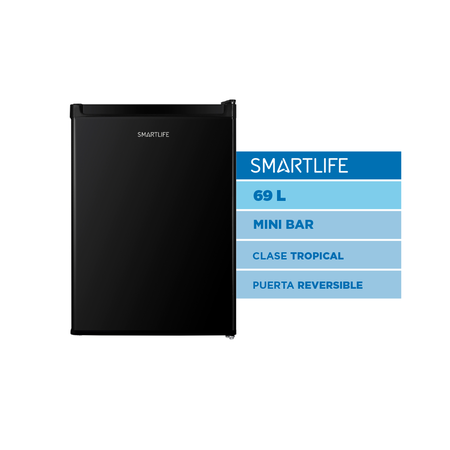 Heladera Bajo Mesada Smartlife RMB070BK 69L Negro