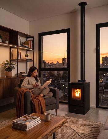 Calefactor a pellet Tromen 7KW
