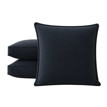 Pack x3 Almohadones Pana Sillon 60x60 Gris oscuro