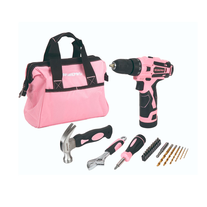 Bolso herramientas manuales y taladro inalambr. 22pzs WORKPRO - Vista 1