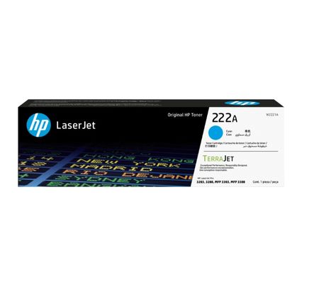 Toner HP 222A Cyan LaserJet Toner Cartridge