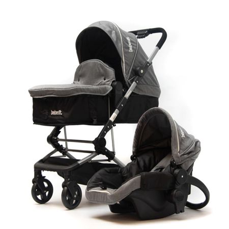 Coche De Paseo Bebesit Le Lit 1365ts-d Gris Claro