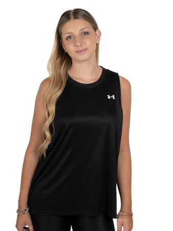 Musculosa Under Armour Tech Solid Mujer Training Negro