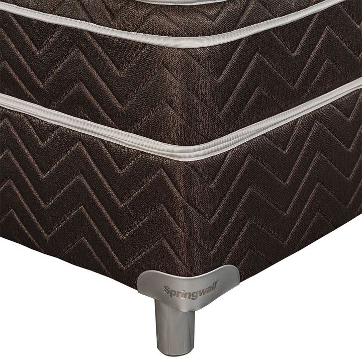 Sommier y Colchón Espuma Alta Densidad Springwall One 80x190 - 1 Plaza - Vista 3