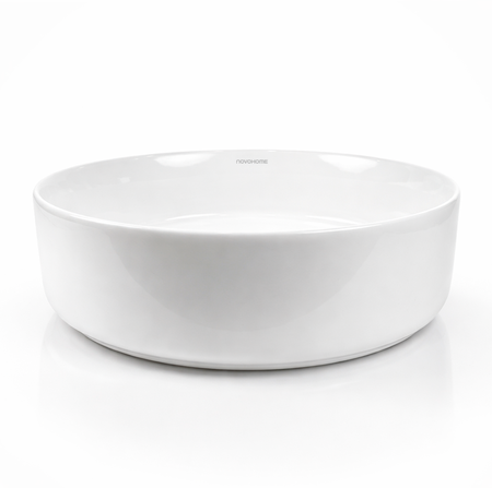 Bacha De Apoyo Redonda De Porcelana Novohome 390 x 125 mm