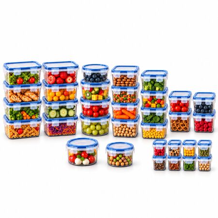Mega Set De 34 Contenedores Tupper Antiderrames Herméticos Apto Microondas Capia