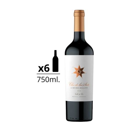 Vino Tinto Clos de los Siete Blend de Malbec 750 ml Caja x 6