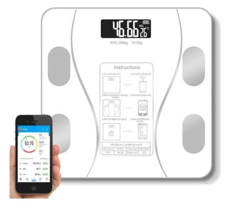 BALANZA DIGITAL PERSONAL 180 KG Bluetooth